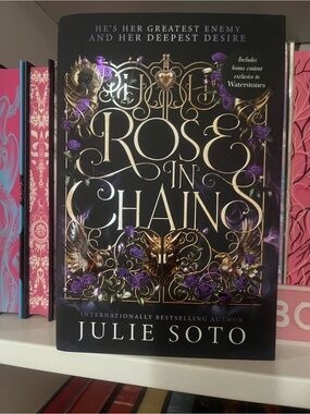 Rose in Chains by Julie Soto - Decorative Black & Gold Hardcover
